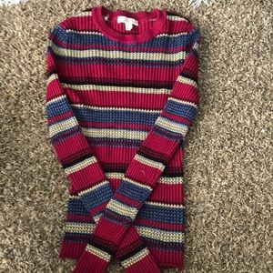 RED STRIPED SWEATER